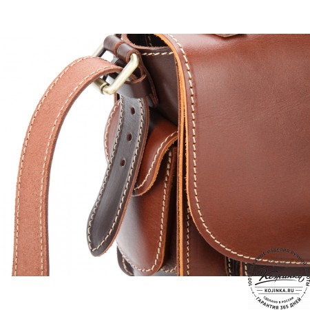 Кожаная  сумка "Виктория" (коричневая)